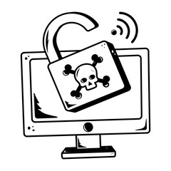 Latest doodle icon depicting security breach 
