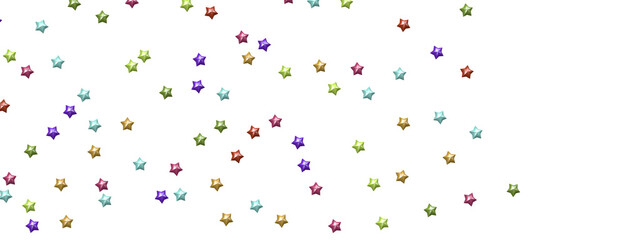 Journey to the Cosmos: Immerse Yourself in a 3D Colorful Stars Rainfall