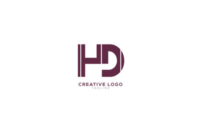 HD Abstract initial monogram letter alphabet logo design