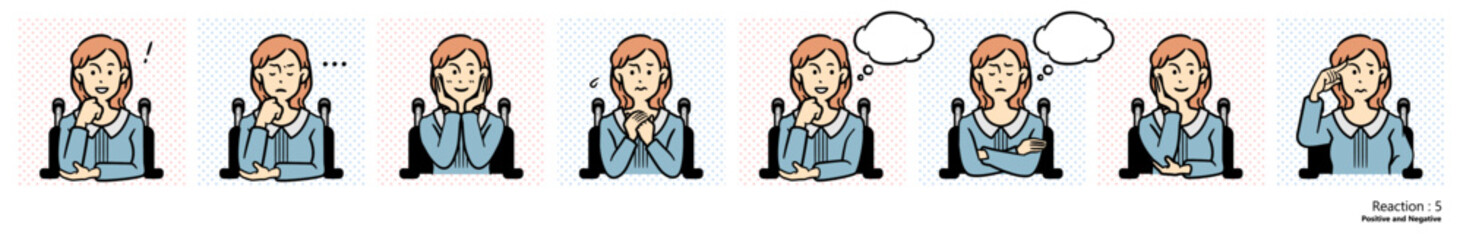 車椅子の女性_リアクション５