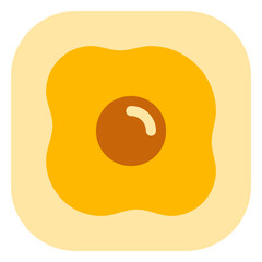 Editable omelet, fried egg vector icon. Part of a big icon set family. Perfect for web and app interfaces, presentations, infographics, etc