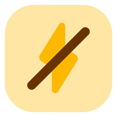 Editable flash off vector icon. Part of a big icon set family. Perfect for web and app interfaces, presentations, infographics, etc