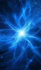 Abstract background of yellow beams of glowing energy.  AI Generated