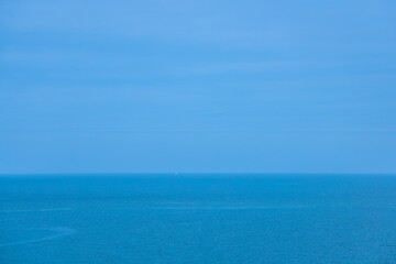 Dublin, Ireland - seaside under blue sky and white clouds