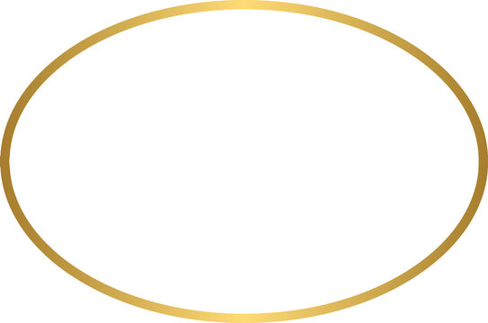recommend clip art: Golden oval Shape Gradient Frame