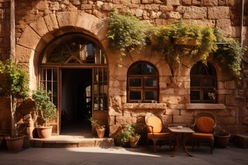 Gate of Jaffa, Jerusalem A Historical Portal for the Old City., generative IA