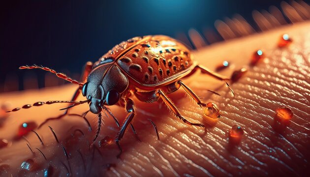 Bug bites images, bed bug bites the human skin, Bugs bite the human body and cause infection