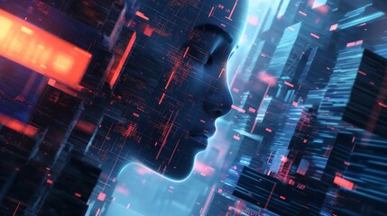 Obraz premium Virtual reality visualization of a decentralized lending platform facilitating peer- to- peer digital assets loans