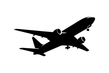 Plane Silhouette Vector Illustration Artwork