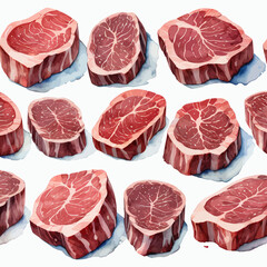 Wagyu Steaks Ilustration Design Very terrifying