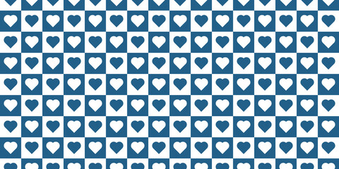 Blue heart shapes in a repeating pattern for love-themed wallpaper and design projects