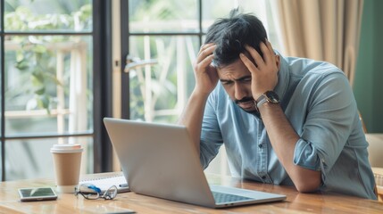 The stressed office worker