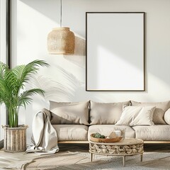 Living Room Wall Art Mock Up