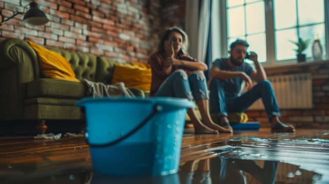 The couple facing water damage