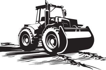 Agricultural Tractor Vector