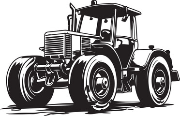 Agricultural Tractor Vector