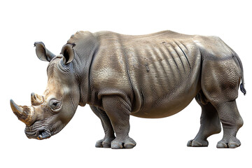 Obraz premium Rhinoceros isolated on white background, transparent background