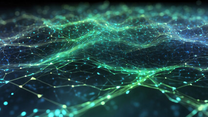 a background featuring a holographic
