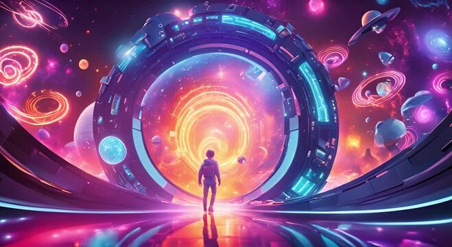 Futuristic dimensional navigation through interdimensional and parallel travel portals