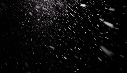 Snow background, snowfall images, snowfall on a black screen background.