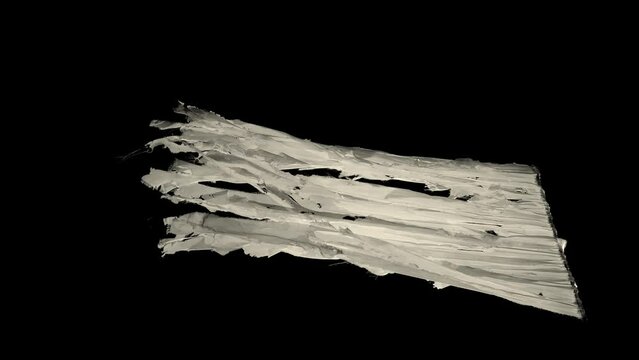 Ghost Curtain In Perspective prekeyed with alpha channel, moving slowly