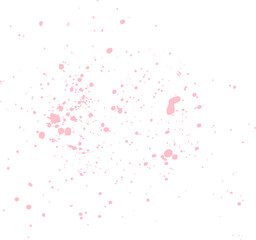 Pink Color Paint Splatter	
