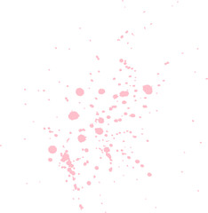 Pink Color Paint Splatter	
