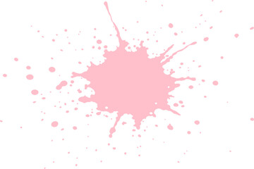 Pink Color Paint Splatter	
