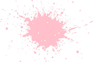 Pink Color Paint Splatter	
