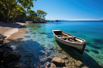 Obraz premium Paradise beach in Panay Island, Visayas., generative IA