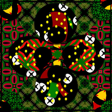 Abstract collage background