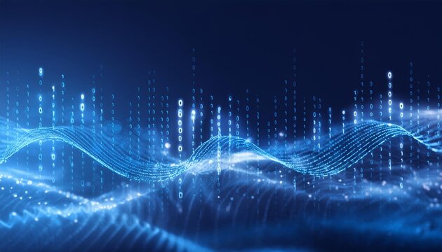 Binary code particle wave