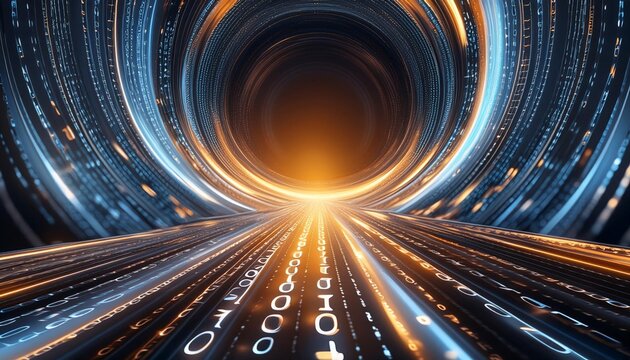 Binary code particle wave