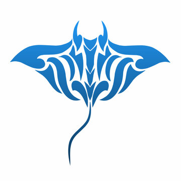 recommend clip art: illustration vector graphic of tribal art design abstract stingray