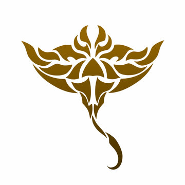 recommend clip art: illustration vector graphic of tribal art design abstract stingray