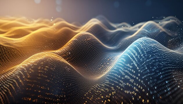 Binary code particle wave