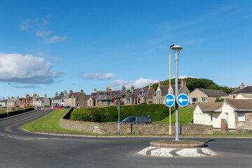 Fototapeta premium City of Kirkwall Scotland streets in the summer sun