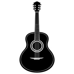 Obraz premium guitar vector silhouette 