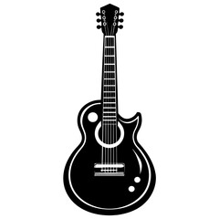 guitar vector silhouette 