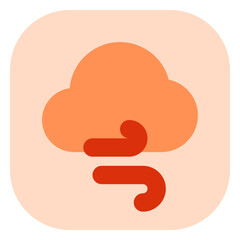 Editable windy cloud vector icon. Part of a big icon set family. Perfect for web and app interfaces, presentations, infographics, etc