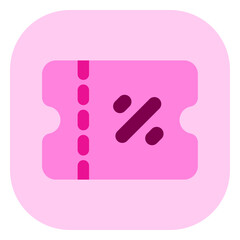 Editable ticket, coupon vector icon. Part of a big icon set family. Perfect for web and app interfaces, presentations, infographics, etc