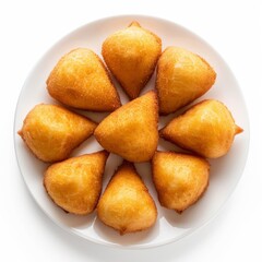 Top-View of Brazilian Coxinha, a Flavorful Street Food from Brazil