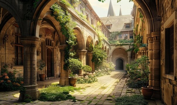 Castle Courtyard Images – Browse 73,620 Stock Photos, Vectors, and ...