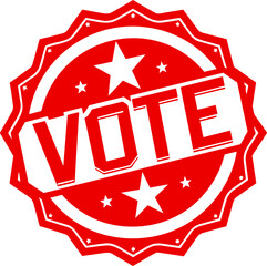 Vote grunge stamp badge