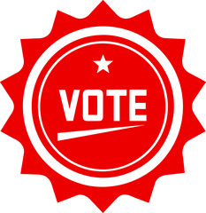 Vote grunge stamp badge