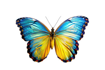 Fototapeta premium Wing Optics Butterfly Beautiful Color Isolated on Transparent Background