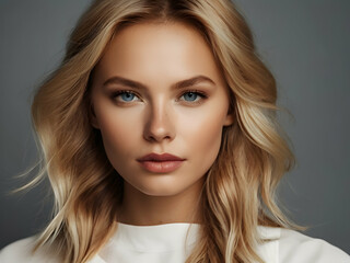 Naklejka premium Beautiful portrait of Scandinavian woman