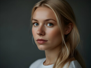 Naklejka premium Beautiful portrait of Scandinavian woman