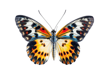 Wing Optics Butterfly Beautiful Color Isolated on Transparent Background