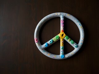 Peace sign, symbol of peace and solidarity